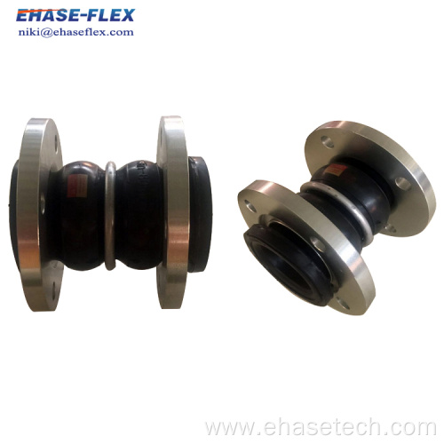 Flanged pipe flexible bellow expansion hose joint